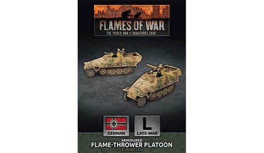 Flames of War: German SD KFZ 251 Flamethrower Platoon (Late War) - 