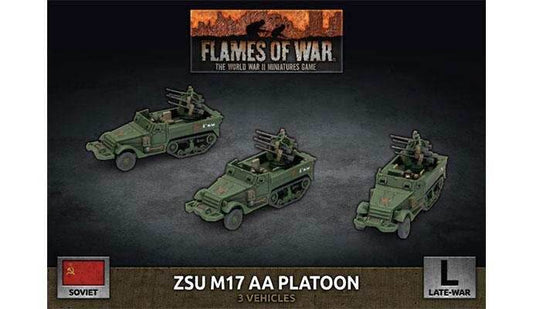 Flames of War: Soviet ZSU M17 Anti-Aircraft Platoon (Late War) - 