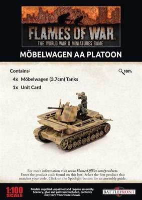 Flames of War: German Möbelwagen AA Tank Platoon (Late War) - 