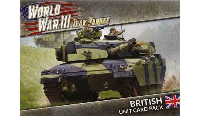 Team Yankee: British Unit Card Pack - 