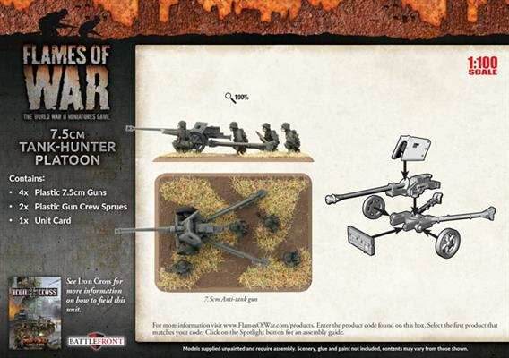 Flames of War: German 7.5cm Tank-Hunter Platoon (Mid War) - 