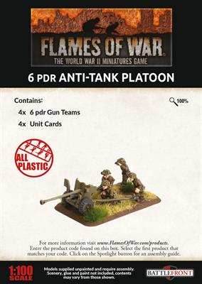 Flames of War: British 6 pdr Anti-tank Platoon (Late War) - 