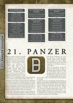 Flames of War: D-Day - German 21st Panzer Division - 