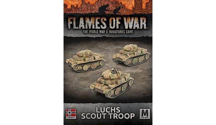 Flames of War: German Luchs (Panzer II) Scout Troop (Mid War) - 