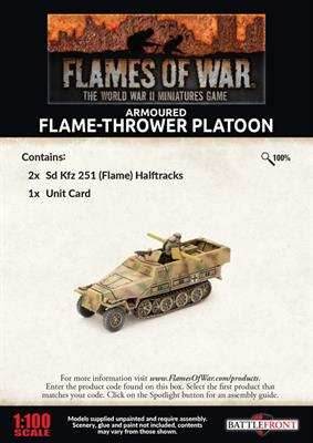 Flames of War: German SD KFZ 251 Flamethrower Platoon (Late War) - 