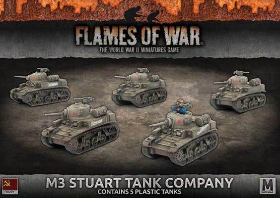 Flames of War: Soviet M3 Stuart Tank Company (Mid War) - 