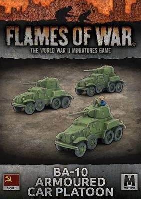 Flames of War: Soviet BA-10 Armoured Car Platoon (Mid War) - 