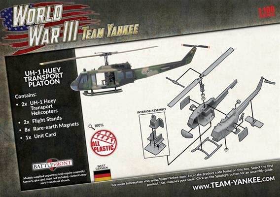 Team Yankee: West German UH-1 Huey Transport Platoon - 