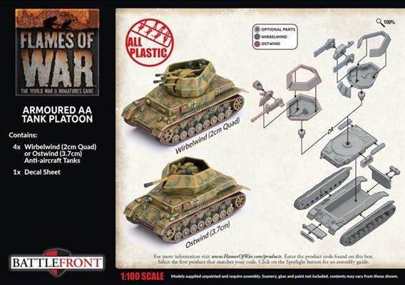 Flames of War: German Armoured AA Tank Platoon (Late War) - 