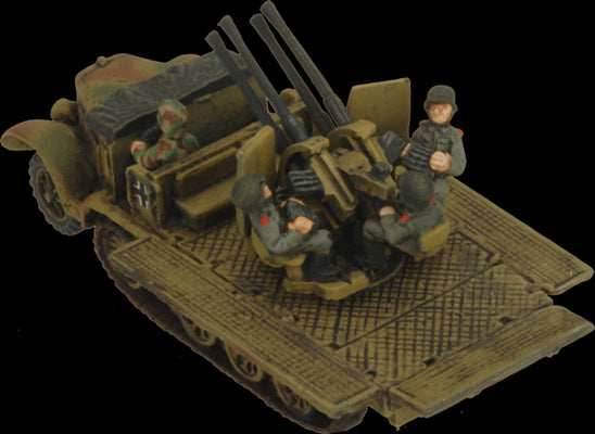 Flames of War: German SD KFZ 7/1 Quad AA Platoon (Late War) - 