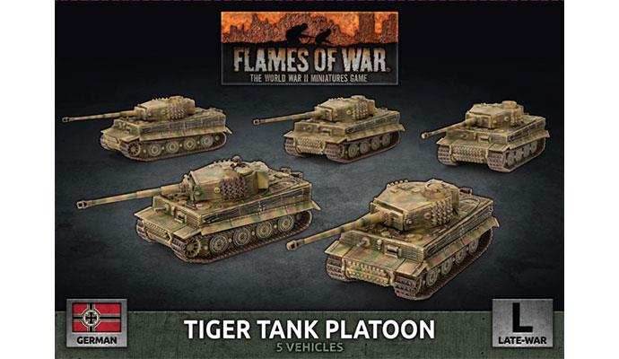 Flames of War: German Tiger Tank Platoon (Late War) - 