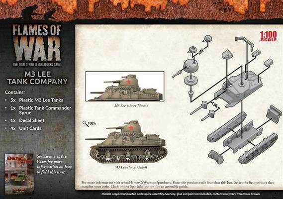 Flames of War: Soviet M3 Lee Tank Company (Mid War) - 
