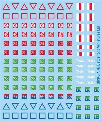 Flames of War: British Desert Decals - 