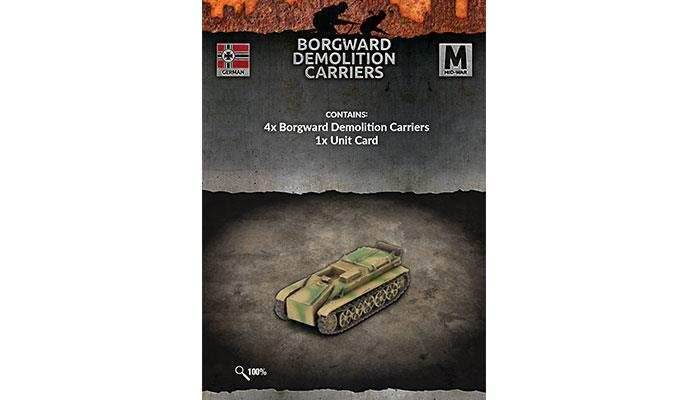 Flames of War: German Borgward Demolition Carriers (Mid War) - 