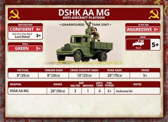 Flames of War: Soviet DShK AA MG Platoon (Mid War) - 