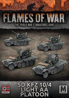 Flames of War: German SD KFZ 10/4 Light AA Platoon (Mid War) - 