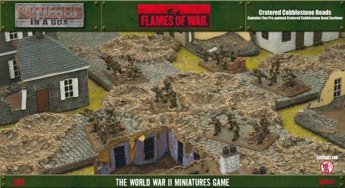 Flames of War: Cratered Cobblestone Roads - 