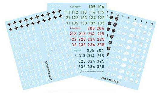 Flames of War: D-Day - Waffen-SS Decal Set - 