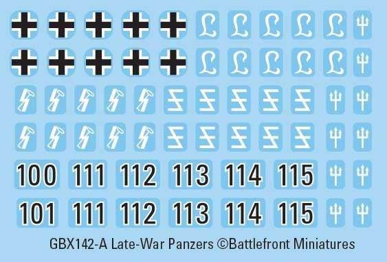 Flames of War: German Panzer IV Tank Platoon (Late War) - 