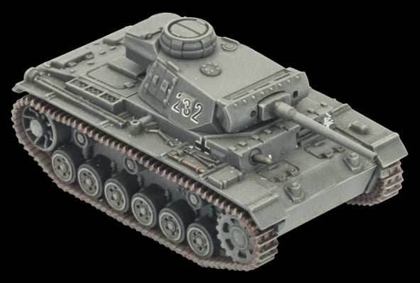Flames of War: German Panzer III Tank Platoon (Mid War) - 