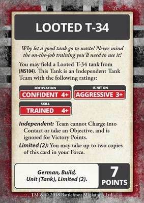 Flames of War: German Iron Cross Command Cards - 