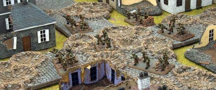 Flames of War: Cratered Cobblestone Roads - 