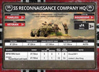 Flames of War: German Armoured SS Reconaissance Company HQ (Late War) - 