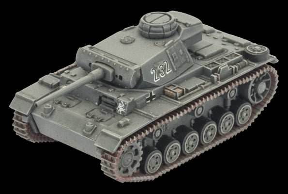Flames of War: German Panzer III Tank Platoon (Mid War) - 
