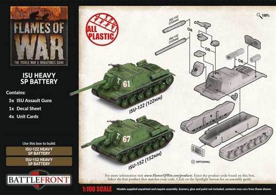 Flames of War: Soviet ISU Heavy SP Battery (Late War) - 