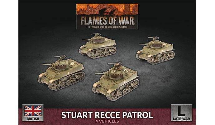 Flames of War: British Stuart Recce Patrol (Late War) - 
