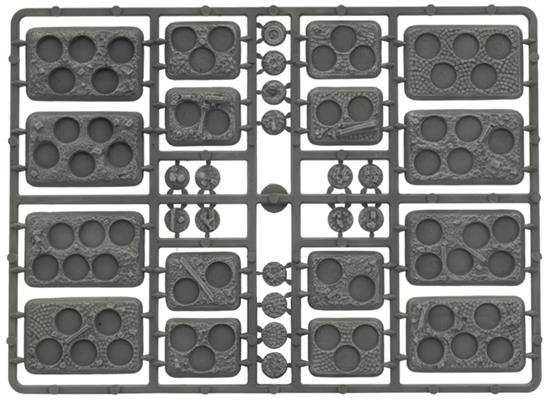 Flames of War: Soviet Plastic Bases - Rubble - 