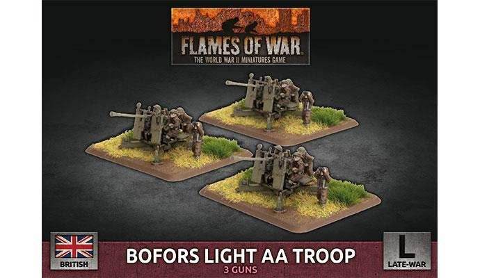Flames of War: British Bofors Light AA Troop (Late War) - 