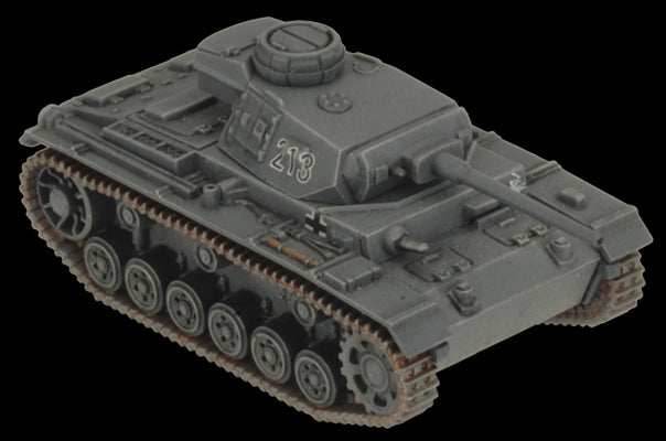 Flames of War: German Panzer III Tank Platoon (Mid War) - 
