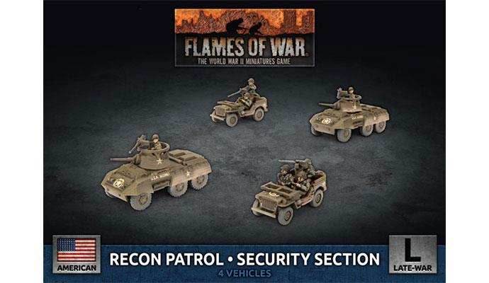 Flames of War: American Recon Patrol - Security Section (Late War) - 