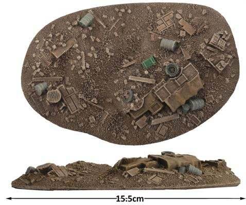 Flames of War: Ruined City Rubble Piles - 