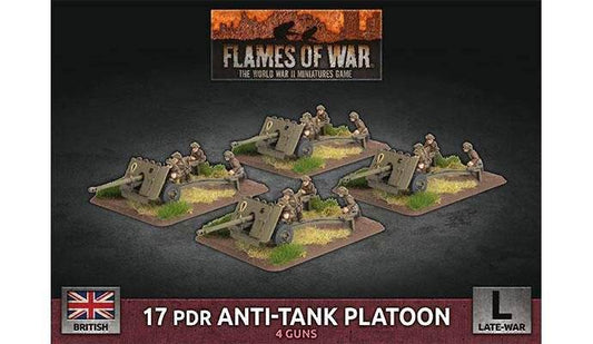 Flames of War: British 17 pdr Anti-tank Platoon (Late War) - 