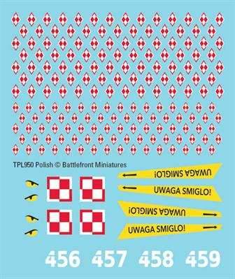 Team Yankee: Polish Decals - 