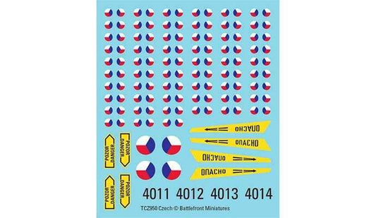 Team Yankee: Czechoslovakian Decals - 