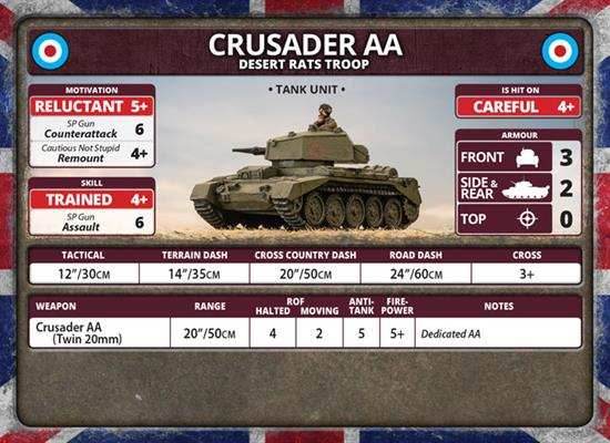 Flames of War: British Crusader AA Troop (Late War) - 