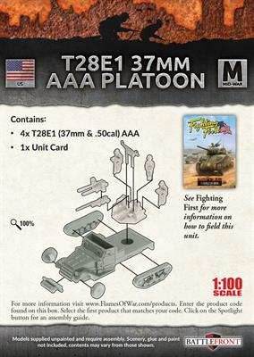 Flames of War: American 28E1 37mm AAA Platoon (Mid War) - 