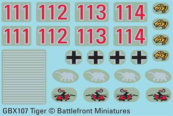 Flames of War: German Tiger Heavy Tank Platoon (Mid War) - 
