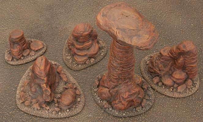 Battlefield in a Box: Badlands Pillars - Mars - 