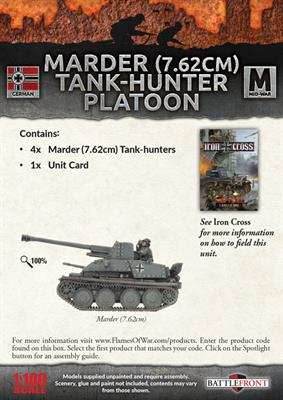 Flames of War: German Marder (7.62cm) Tank-Hunter Platoon (Mid War) - 