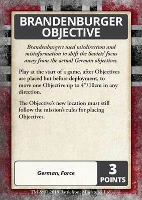 Flames of War: German Iron Cross Command Cards - 