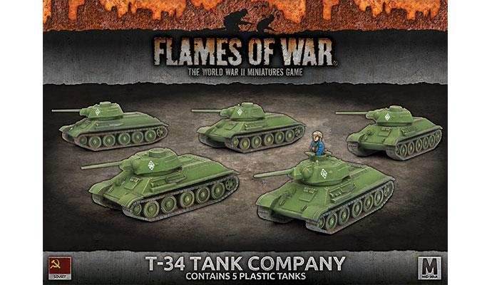 Flames of War: Soviet T-34 Tank Company (Mid War) - 