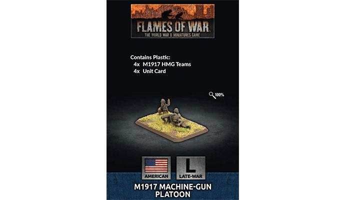 Flames of War: American M1917 Machine-gun Platoon (Late War) - 
