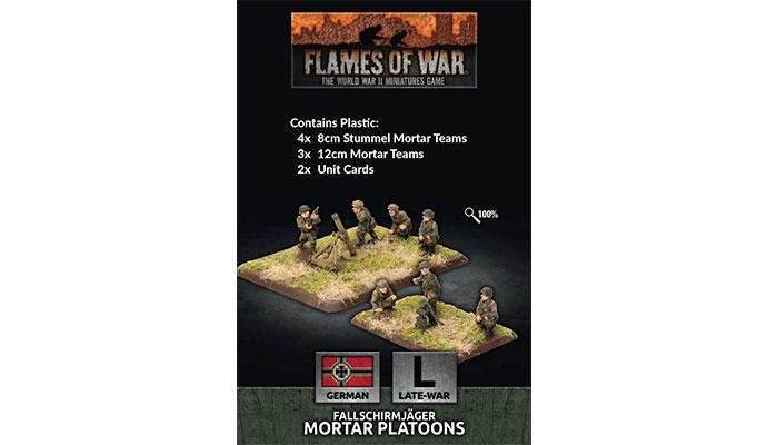Flames of War: German Fallschirmjäger Mortar Platoons (Late War) - 
