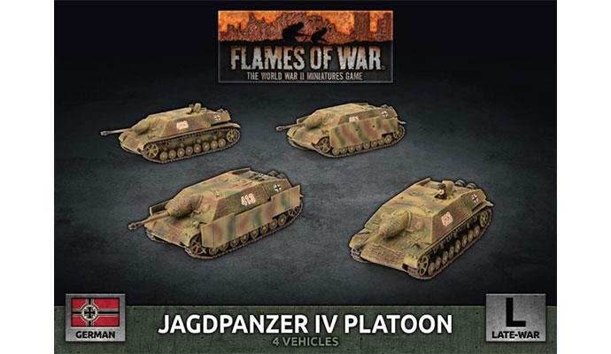 Flames of War: German Jagdpanzer IV Tank-Hunter Platoon (Late War) - 