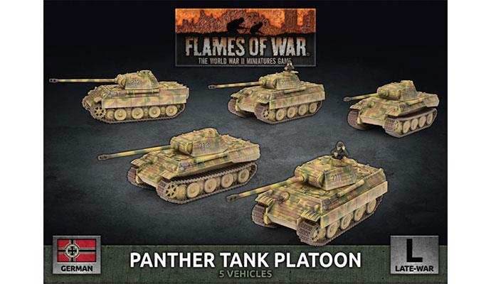 Flames of War: German Panther Tank Platoon (Late War) - 