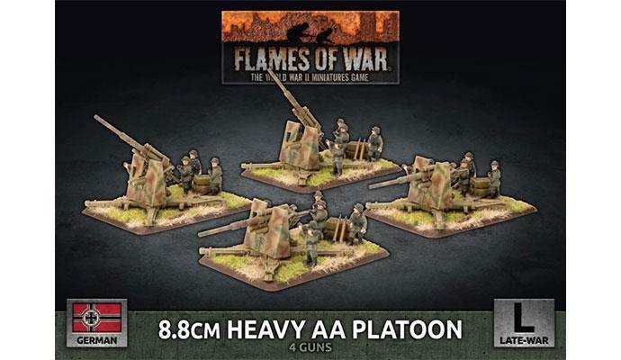 Flames of War: German 8.8cm Heavy AA Platoon (Late War) - 